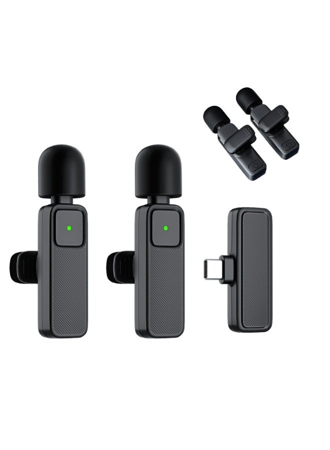 ميكروفون ياقة لاسلكي احترافي SE82 ميكروفون ذكي لتقليل الضوضاء للجوال واليوتيوب وفيسبوك وبث مباشر وفلوق مايك جوالمايك جوال ميكروفون لاسلكي  مايك للجوال - Image 1